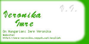 veronika imre business card